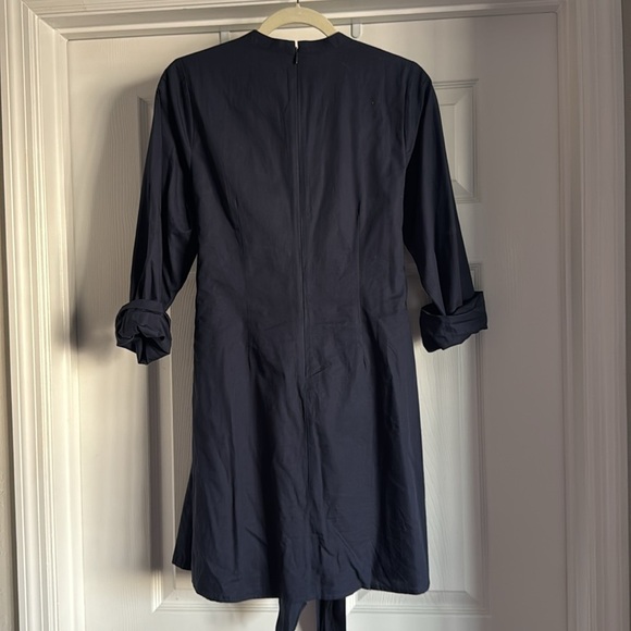 Harriet Dress Navy Poplin Anna Cate MEDIUM - Picture 7 of 8